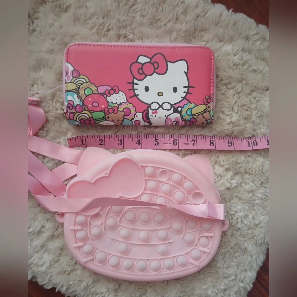 💎 Hello Kitty Themed BUNDLE Bubble Pop Crossbody with Bow & Wallet